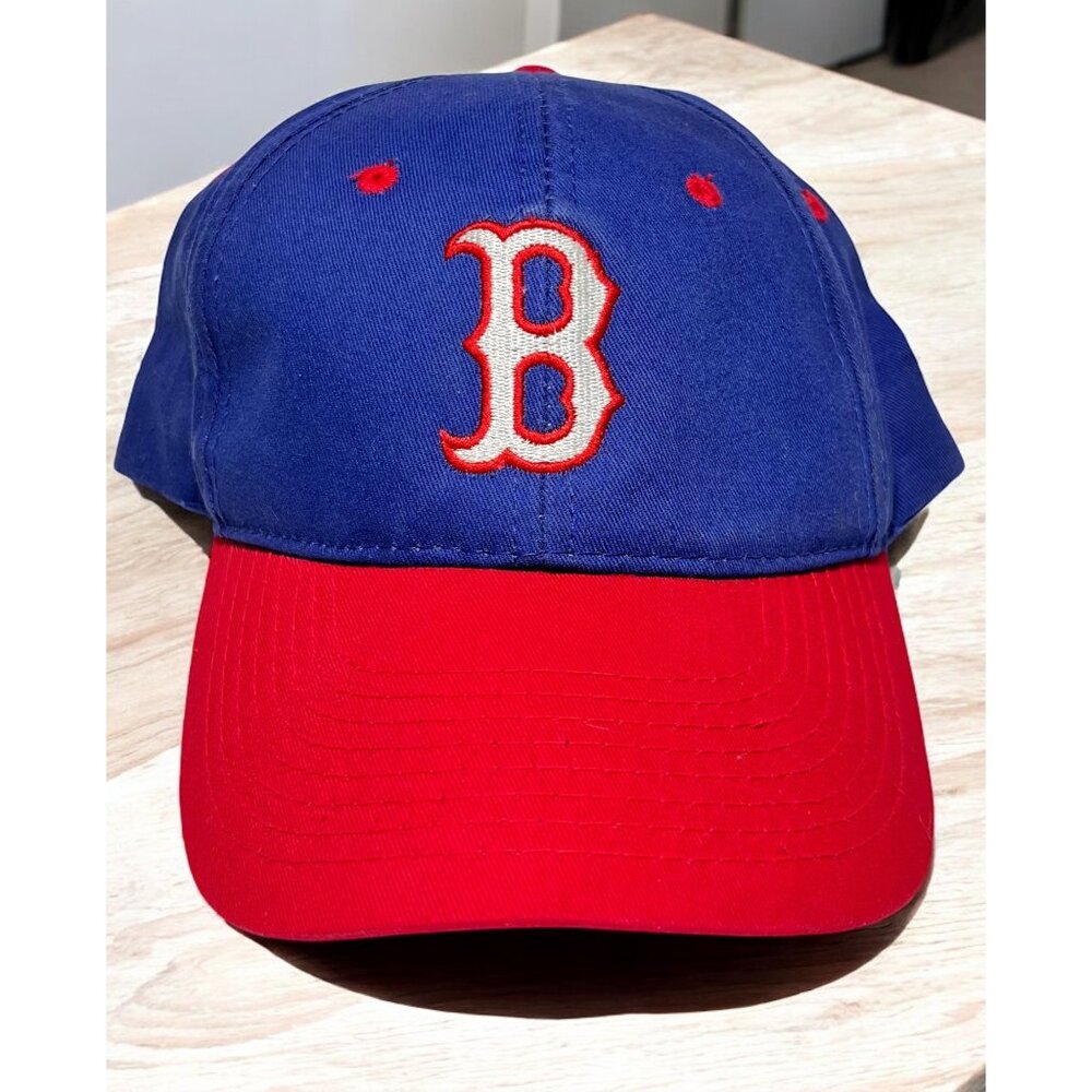 Boston Red Sox Blue & Red Baseball Cap Adjustable Strap Adult Embroidered Logo
